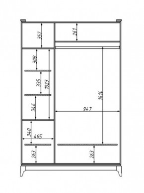 Шкаф для одежды Сабрина (ММ-302-01/03) с зеркалом в Тюмени - tumen.mebel24.online | фото