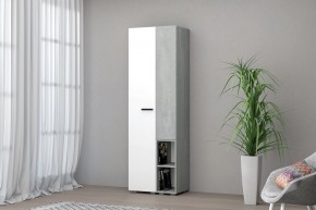 Шкаф Эльза (Бетонный Камень/Белый) в Тюмени - tumen.mebel24.online | фото 1