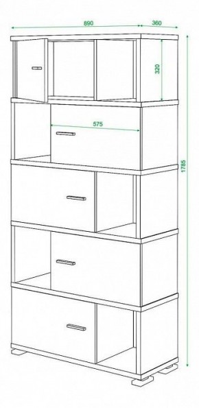 Шкаф комбинированный Домино СБ-30/5 в Тюмени - tumen.mebel24.online | фото 3