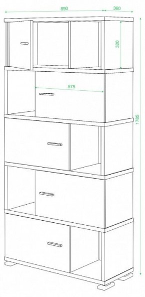 Шкаф комбинированный Домино СБ-30/5 в Тюмени - tumen.mebel24.online | фото 2