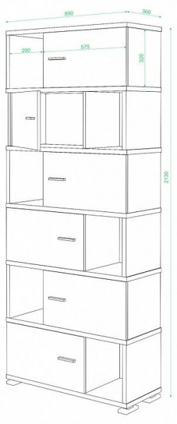 Шкаф комбинированный Домино СБ-30/6 в Тюмени - tumen.mebel24.online | фото 3