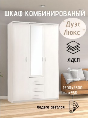 Шкаф комбинированный Дуэт Люкс с зеркалом в Тюмени - tumen.mebel24.online | фото 7
