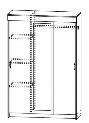 Шкаф-купе Бассо 1300 (Венге/Дуб белфорд) в Тюмени - tumen.mebel24.online | фото 2