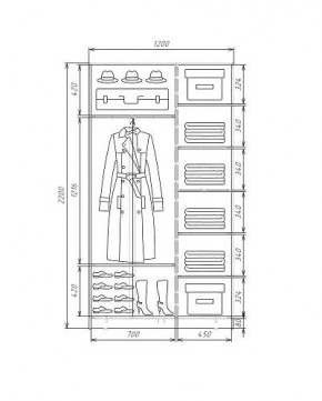 Шкаф-купе ХИТ 22-4-12-11 (420) в Тюмени - tumen.mebel24.online | фото 5