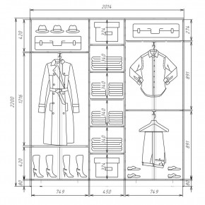 Шкаф-купе ХИТ 22-4-20-111 (420) в Тюмени - tumen.mebel24.online | фото 2