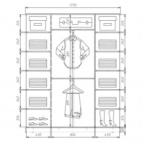Шкаф-купе ХИТ 22-4-20/2-151 (420) в Тюмени - tumen.mebel24.online | фото 2