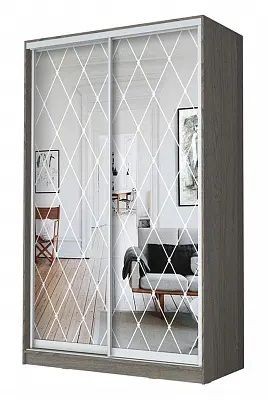 Шкаф-купе ХИТ 24-4-12/2-66 РОМБ БОЛЬШОЙ в Тюмени - tumen.mebel24.online | фото