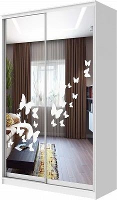 Шкаф-купе ХИТ 24-4-15-66 БАБОЧКИ в Тюмени - tumen.mebel24.online | фото