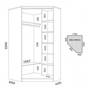 Шкаф-купе ХИТ-У-R-22-64-88 в Тюмени - tumen.mebel24.online | фото 3