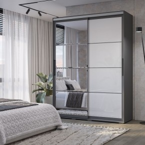 Шкаф-купе Крафт-6 1.6 м ШКК-06 (графит) в Тюмени - tumen.mebel24.online | фото