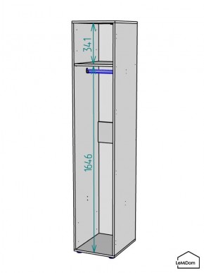 Шкаф Linnea MHR-1 2050х400х510 (ДВ-М 11.1.25) в Тюмени - tumen.mebel24.online | фото 3