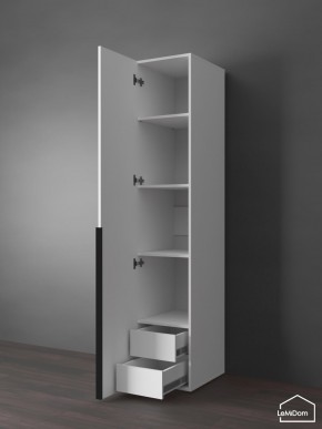 Шкаф Linnea MHR-1-3 2050х400х510 (Белый-М 11.1.2) в Тюмени - tumen.mebel24.online | фото 6
