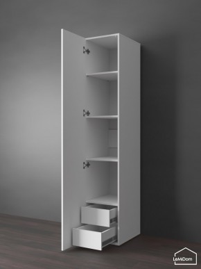 Шкаф Linnea MHR-1PO-4 2050х400х510 (Белый-М 11.1.2) в Тюмени - tumen.mebel24.online | фото 4