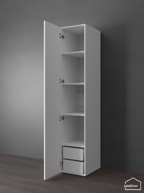 Шкаф Linnea MHR-1PO-4 2050х400х510 (Белый-М 11.1.2) в Тюмени - tumen.mebel24.online | фото 5