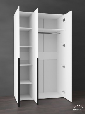 Шкаф Linnea MHR-3-1 2050х1200х510 (Белый-М 11.1.2) в Тюмени - tumen.mebel24.online | фото 4