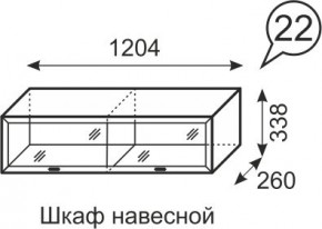 Шкаф навесной Венеция 22 бодега в Тюмени - tumen.mebel24.online | фото 1