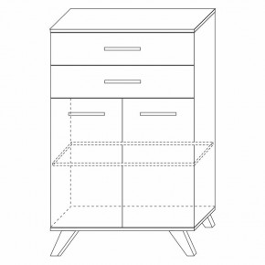 Шкаф низкий Вега Скандинавия в Тюмени - tumen.mebel24.online | фото 7