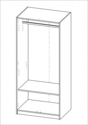 Шкаф ОРИОН двухдверный, цвет Дуб Венге в Тюмени - tumen.mebel24.online | фото 2