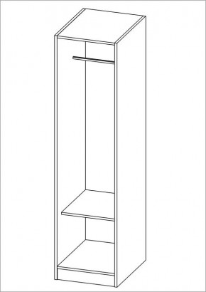Шкаф ОРИОН однодверный, цвет Дуб Венге в Тюмени - tumen.mebel24.online | фото 2