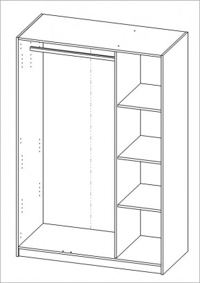 Шкаф ОРИОН трехдверный, цвет Дуб Венге в Тюмени - tumen.mebel24.online | фото 3