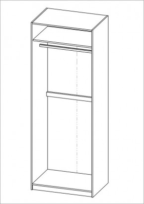 Шкаф ПЕГАС двухдверный, цвет Дуб Сонома в Тюмени - tumen.mebel24.online | фото 3