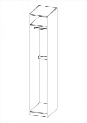 Шкаф ПЕГАС однодверный с рамочным фасадом, цвет белый в Тюмени - tumen.mebel24.online | фото 3