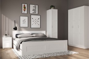 Шкаф ПЕГАС однодверный с рамочным фасадом, цвет белый в Тюмени - tumen.mebel24.online | фото 4