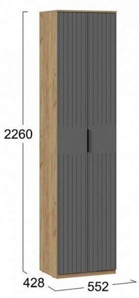 Шкаф платяной Хилтон Исп. 2 в Тюмени - tumen.mebel24.online | фото 6