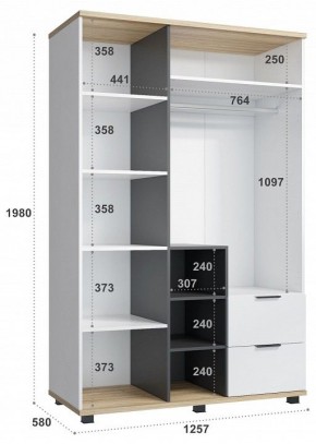 Шкаф платяной СкайЛайт СЛ-03К в Тюмени - tumen.mebel24.online | фото 5