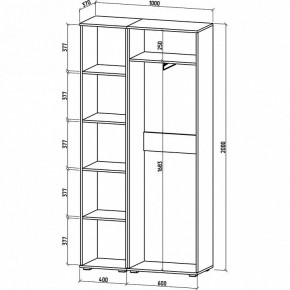 Шкаф платяной Тунис-5 в Тюмени - tumen.mebel24.online | фото 3