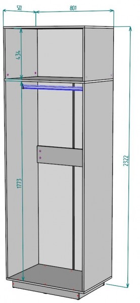 Шкаф "Аврора (H37)" в Тюмени - tumen.mebel24.online | фото 2