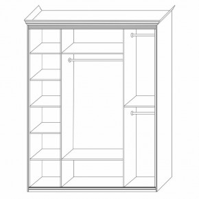 Шкаф распашной четырехдверный с зеркалами Неаполь в Тюмени - tumen.mebel24.online | фото 4