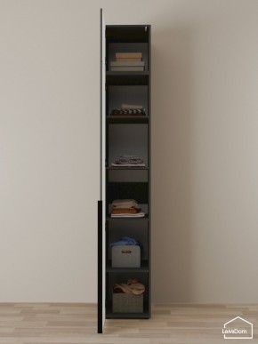 Шкаф с антресолью Linnea MHR-1A-2 2450х400х510 (Графит-М 11.1.25) в Тюмени - tumen.mebel24.online | фото 4