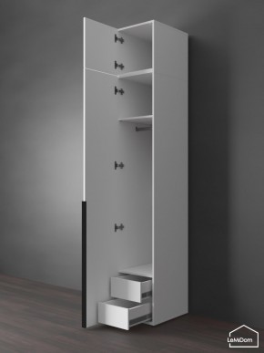 Шкаф с антресолью Linnea MHR-1A-3 2450х400х510 (Белый-М 11.1.2) в Тюмени - tumen.mebel24.online | фото 6