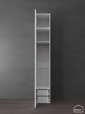 Шкаф с антресолью Linnea MHR-1POA-3 2450х400х510 (Белый-М 11.1.2) в Тюмени - tumen.mebel24.online | фото 5