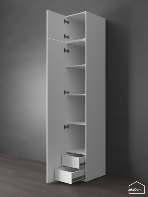 Шкаф с антресолью Linnea MHR-1POA-4 2450х400х510 (Белый-М 11.1.2) в Тюмени - tumen.mebel24.online | фото 5