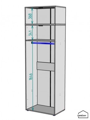 Шкаф с антресолью Linnea MHR-2A-1 2450х800х510 (ДВ-М 11.1.25) в Тюмени - tumen.mebel24.online | фото 3