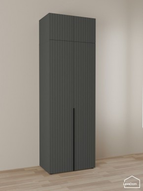 Шкаф с антресолью Linnea MHR-2A-1 2450х800х510 (Графит-М 11.1.25) в Тюмени - tumen.mebel24.online | фото 1