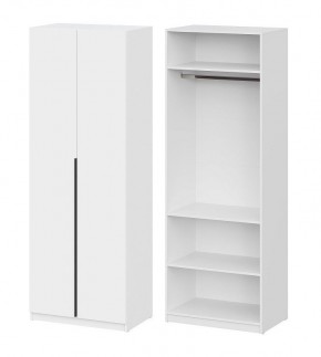 Шкаф ШК-5 + 2 полки (800) Белый текстурный в Тюмени - tumen.mebel24.online | фото