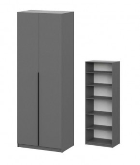 Шкаф ШК-5 + 4 полки (800) Графит в Тюмени - tumen.mebel24.online | фото 1