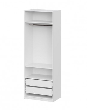 Шкаф ШК-5 + 2 полки + ящики (800) Белый текстурный в Тюмени - tumen.mebel24.online | фото 3