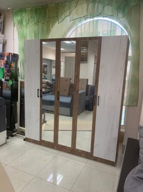 Шкаф Вегас 2000 Дуб крафт табачный/Дуб крафт белый в Тюмени - tumen.mebel24.online | фото 3