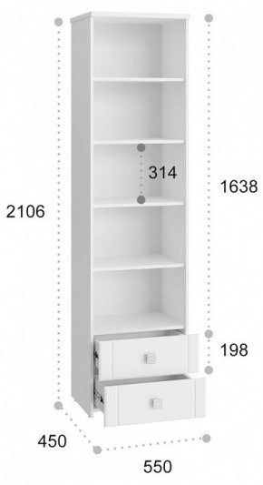 Шкаф-витрина Изабель ИЗ-63К со стеклом в Тюмени - tumen.mebel24.online | фото 3