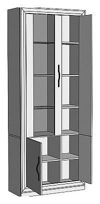 Шкаф-витрина Нобиле ШВтВ-ФСД-ФГК в Тюмени - tumen.mebel24.online | фото 2