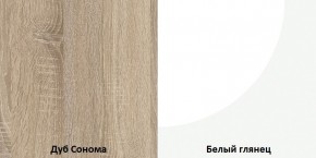 СОФИ Гостиная (модульная) дуб сонома/белый глянец в Тюмени - tumen.mebel24.online | фото 4