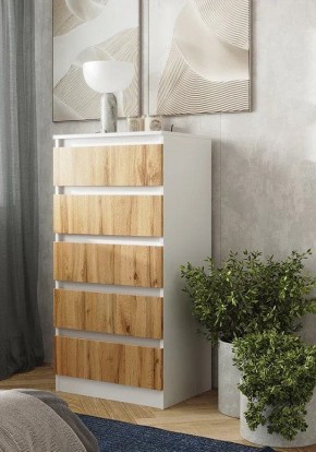 Спальный гарнитур Парус (Белый/Вотан) 1400 (Вариант-2) в Тюмени - tumen.mebel24.online | фото 15
