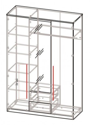 Спальный гарнитур Роксана (модульный) ЯШС в Тюмени - tumen.mebel24.online | фото 5