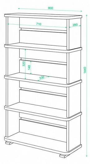 Стеллаж Б-25/4 в Тюмени - tumen.mebel24.online | фото 2