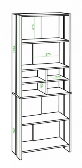 Стеллаж Домино Lite СТЛ-ОВХ в Тюмени - tumen.mebel24.online | фото 2