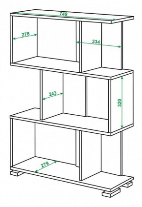 Стеллаж Домино нельсон СЛ-5-3 в Тюмени - tumen.mebel24.online | фото 2